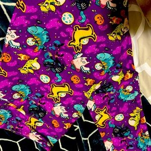 Lularoe Halloween Dogs Dachshund leggings